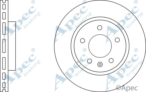 APEC BRAKING stabdžių diskas DSK3077